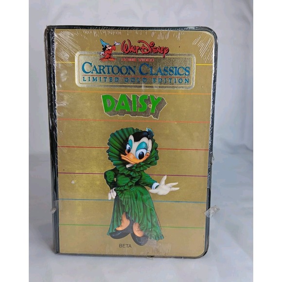 Disney Other - New Walt Disney Cartoon Classics Limited Gold Edition Daisy‎ BETAMAX Sealed-READ